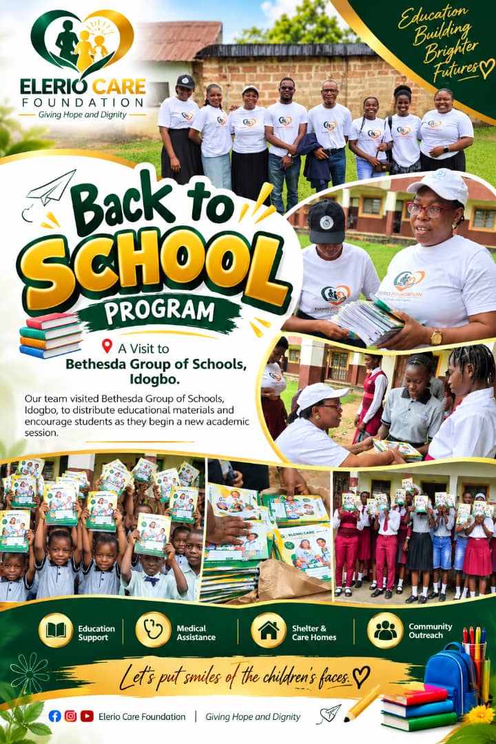 A collage from Elerio's back-to-school programme