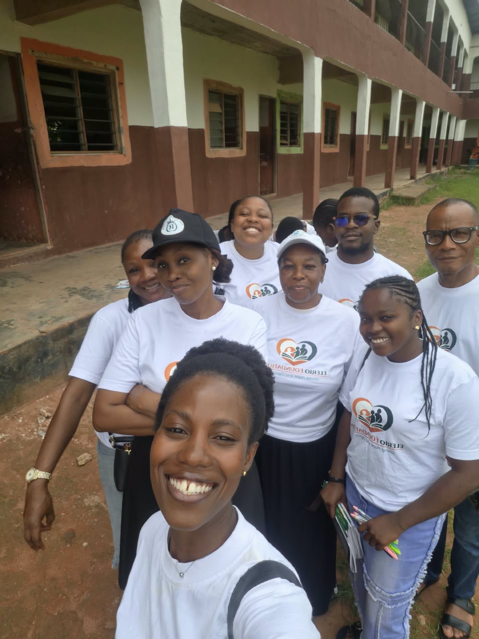 Elerio volunteers gathered after an outreach